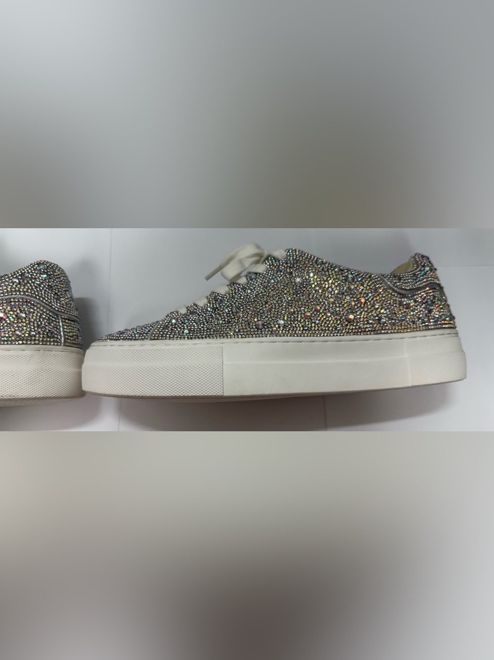 Betsey Johnson SB-SIDNY Rhinestone Sneakers Women’s 9 Crystal Bling Shoes - Picture 11 of 16